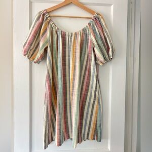 Madewell Multicolor Striped Mini Dress